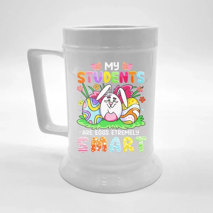 My Student Are Eggs Hunt Smart Teacher Easter Day Front & Back Beer Stein