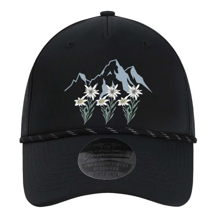 Mountains Switzerland Alps Edelweiss Basket Alpine Flower Gift Performance The Dyno Cap