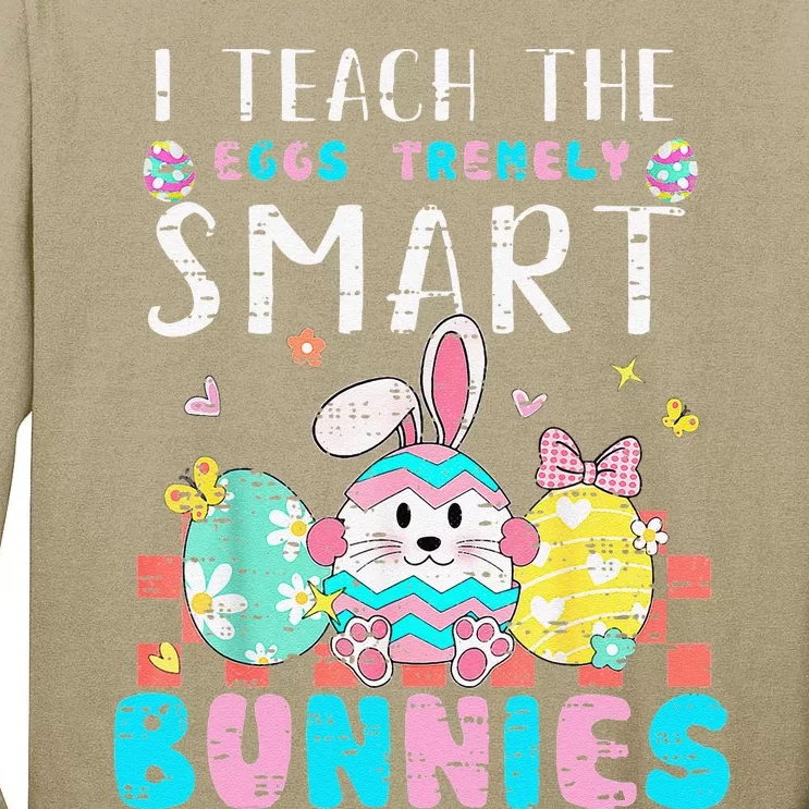 My Students Are Eggstremely Smart Cute Easter Day Teacher Tall Long Sleeve T-Shirt