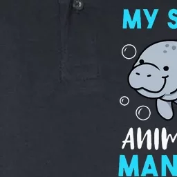 My Spirit Animal Is A Manatee Marine Biologist Gift Softstyle Adult Sport Polo