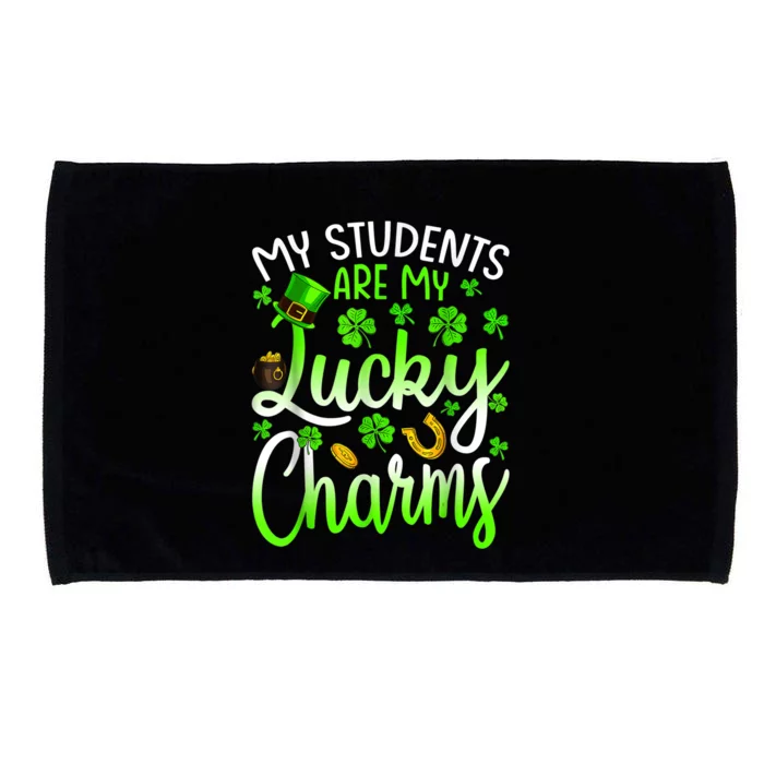 My Students Are My Lucky Charms Teacher St Patrick's Day Microfiber Hand Towel