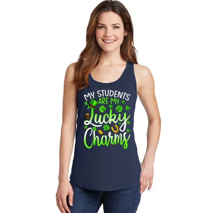 My Students Are My Lucky Charms Teacher St Patrick's Day Ladies Essential Tank