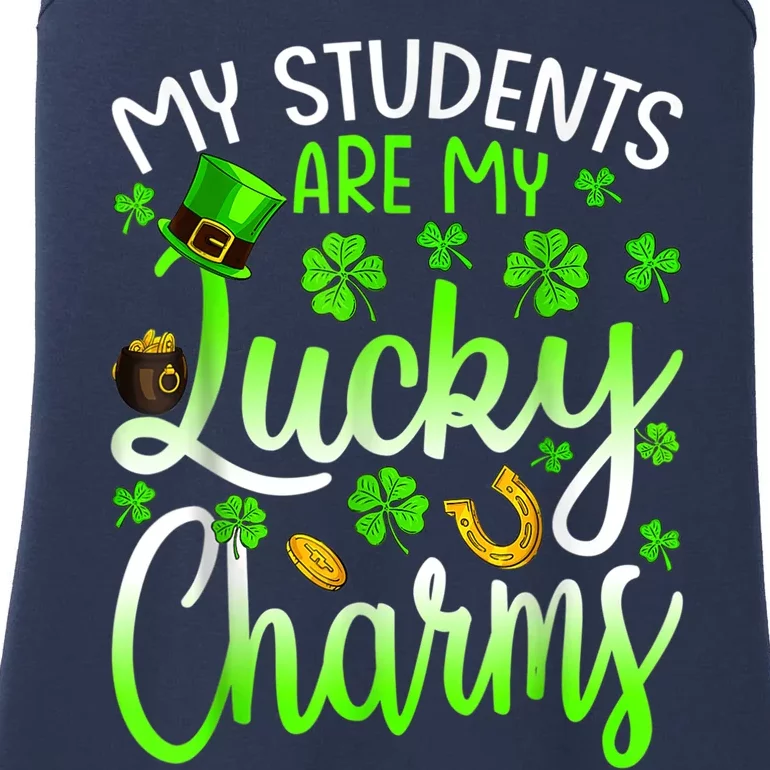 My Students Are My Lucky Charms Teacher St Patrick's Day Ladies Essential Tank