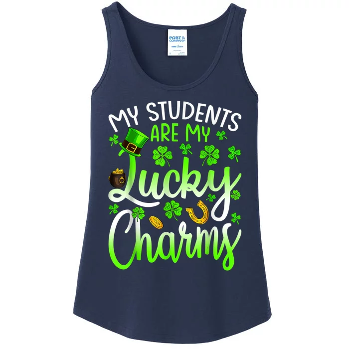 My Students Are My Lucky Charms Teacher St Patrick's Day Ladies Essential Tank