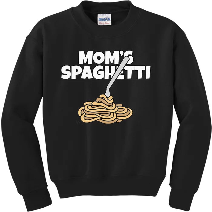 Moms Spaghetti And Meatballs Love Italian Food Gifts Foodies Kids Sweatshirt