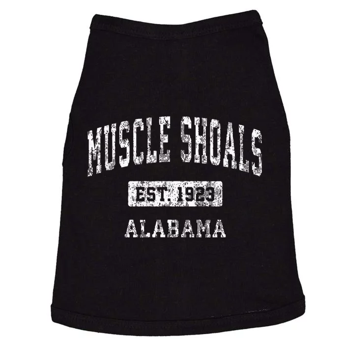 Muscle Shoals Alabama AL Vintage Sports Established Design Doggie Tank