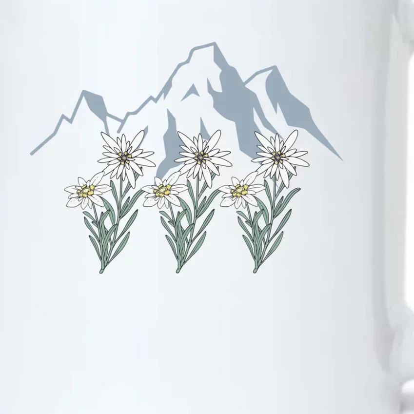 Mountains Switzerland Alps Edelweiss Basket Alpine Flower Gift Black Color Changing Mug