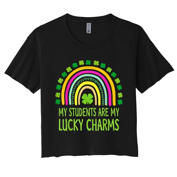 My Students Are My Teacher St Patricks Day Women's Crop Top Tee