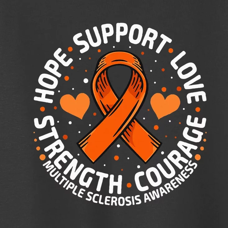 Multiple Sclerosis Awareness Family Support Ms Awareness Toddler T-Shirt