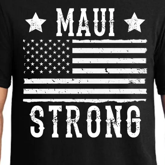 Maui Strong American Flag Pajama Set