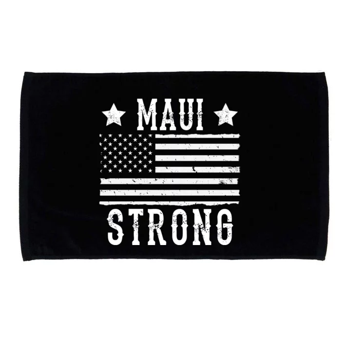 Maui Strong American Flag Microfiber Hand Towel