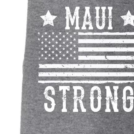 Maui Strong American Flag Doggie 3-End Fleece Hoodie