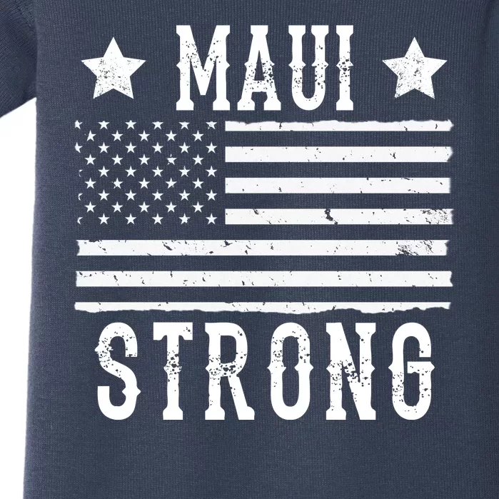 Maui Strong American Flag Baby Bodysuit