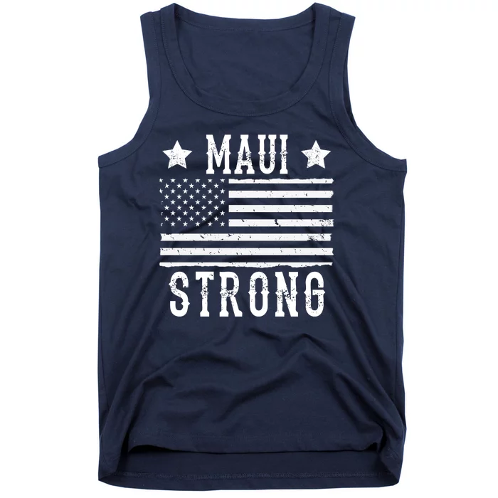 Maui Strong American Flag Tank Top