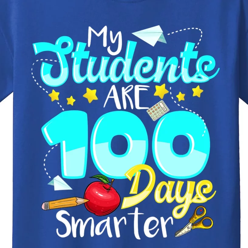 My Students Are 100 Days Smarter Gift For Teachers Gift Kids T-Shirt