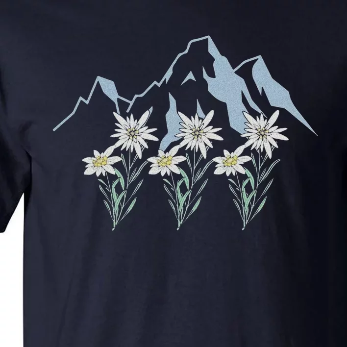 Mountains Switzerland Alps Edelweiss Basket Alpine Flower Tall T-Shirt