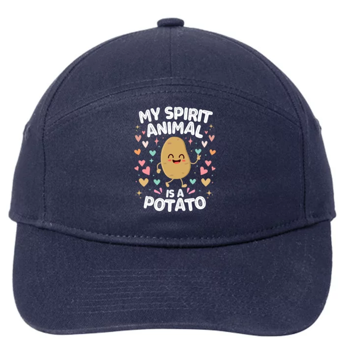 My Spirit Animal Is A Potato 7-Panel Snapback Hat