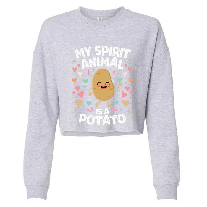 My Spirit Animal Is A Potato Cropped Pullover Crew