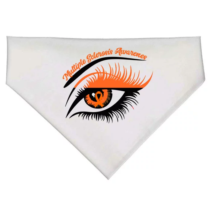 Multiple Sclerosis Awareness Eye Design USA-Made Doggie Bandana