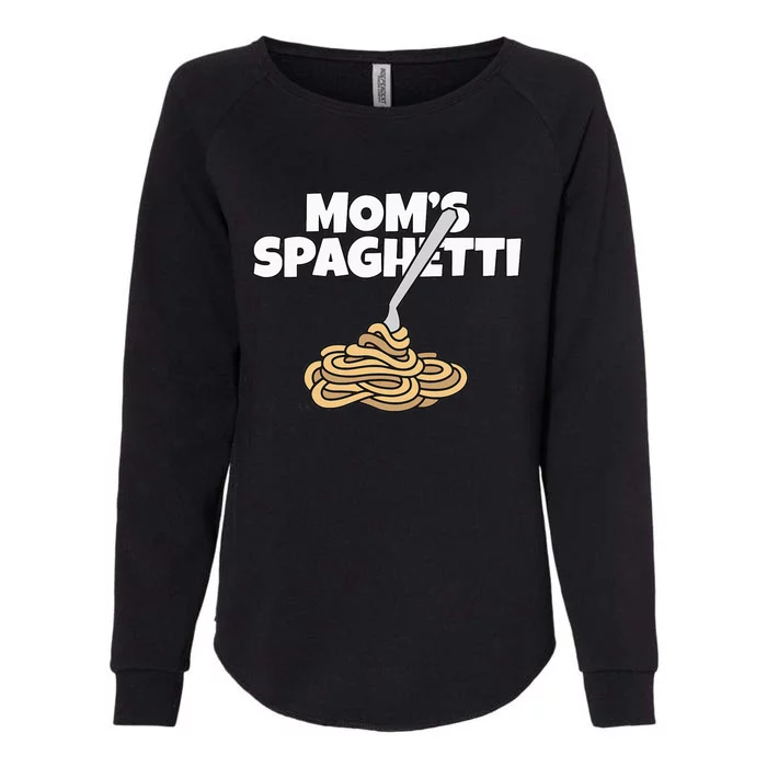 Moms Spaghetti And Meatballs Love Italian Food Gifts Foodies Womens California Wash Sweatshirt