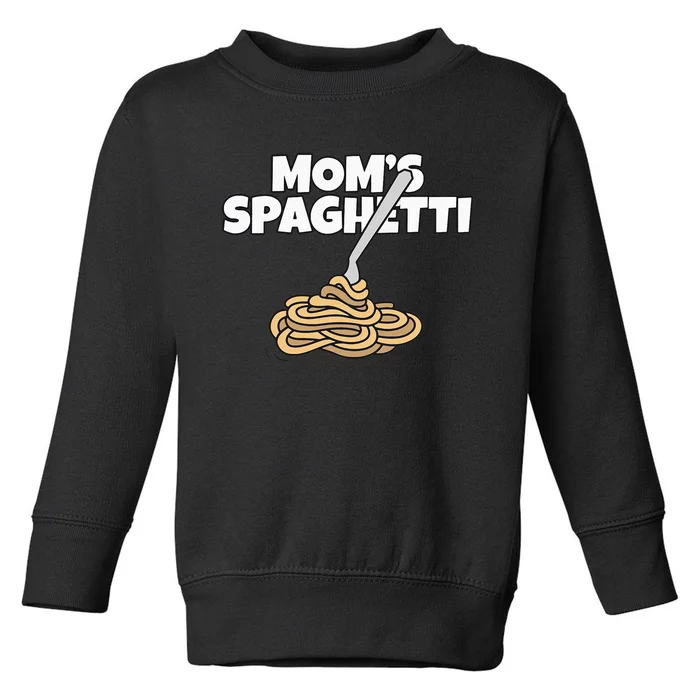 Moms Spaghetti And Meatballs Love Italian Food Gifts Foodies Toddler Sweatshirt