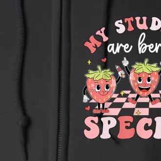 My Students Are Berry Special ValentineS Day Teacher Full Zip Hoodie