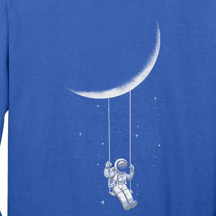 Moon Swing Astronaut Stars Space Man Funny Gift Long Sleeve Shirt