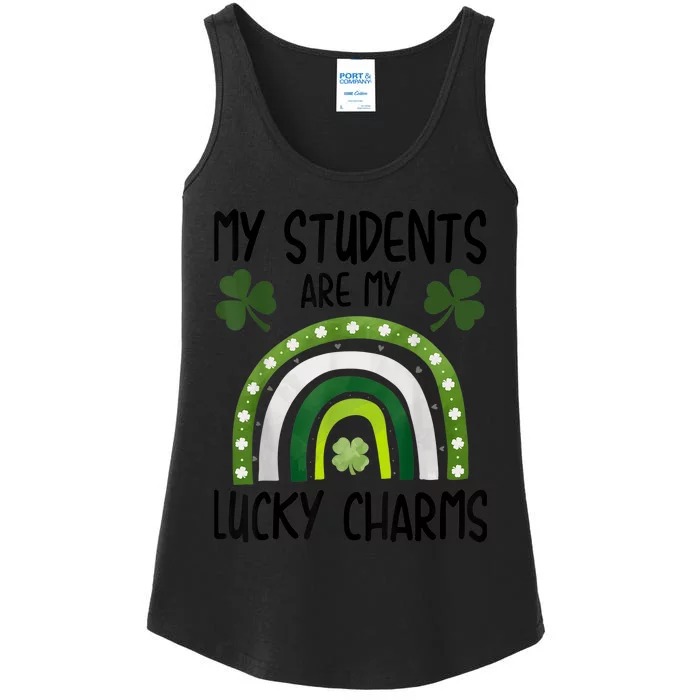 My Students Are My Lucky Charms Teacher St Patricks Day Ladies Essential Tank