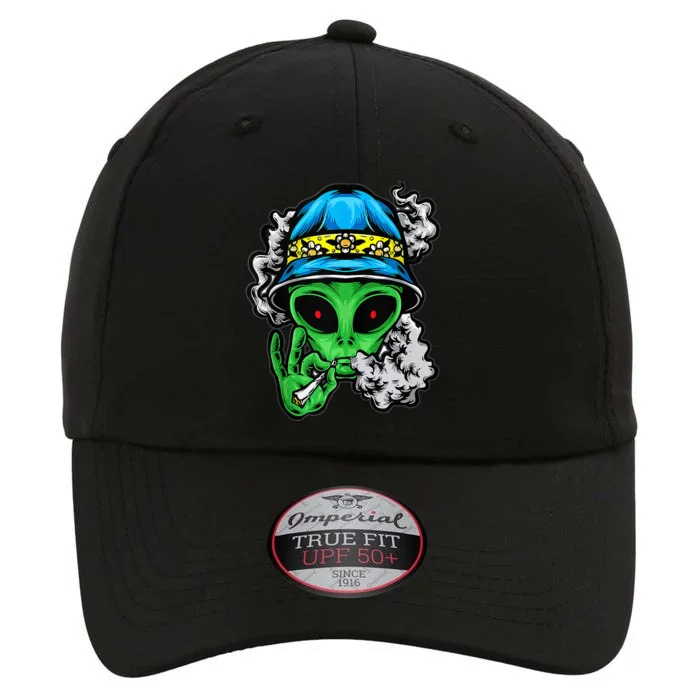 Marijuana Smoking Alien Just Chilling Weed Stoner 420 The Original Performance Cap