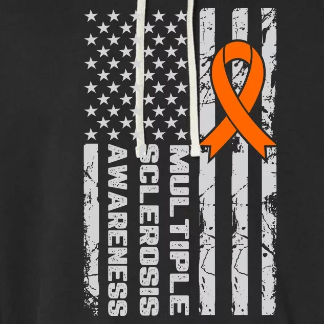 Multiple Sclerosis Awareness MS Garment-Dyed Fleece Hoodie