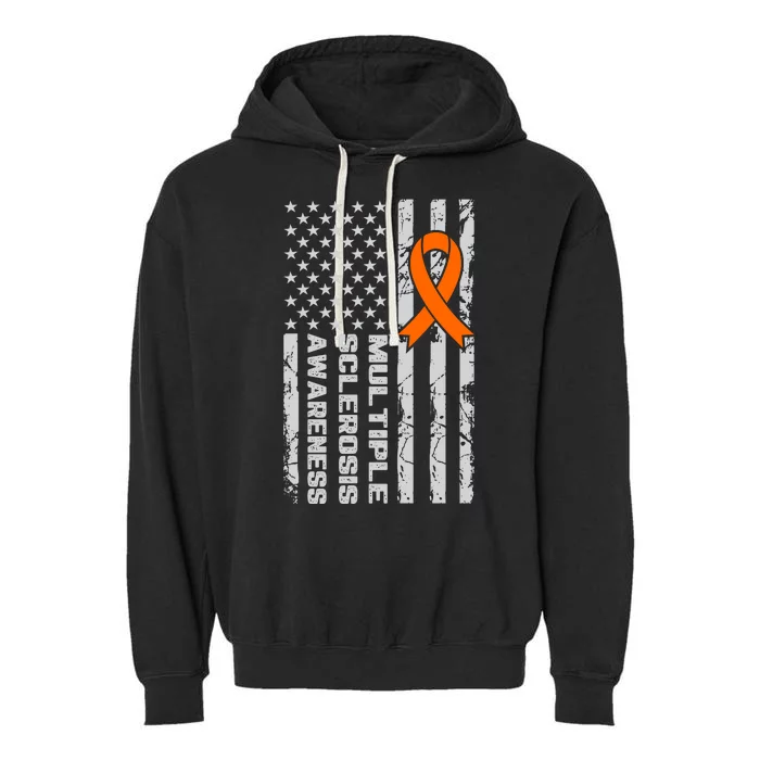 Multiple Sclerosis Awareness MS Garment-Dyed Fleece Hoodie