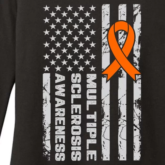 Multiple Sclerosis Awareness MS Womens CVC Long Sleeve Shirt