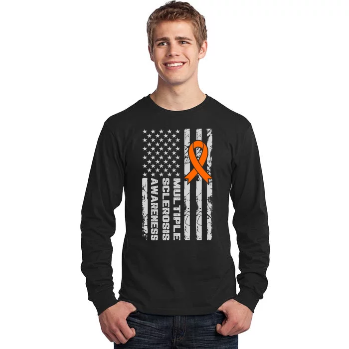 Multiple Sclerosis Awareness MS Tall Long Sleeve T-Shirt