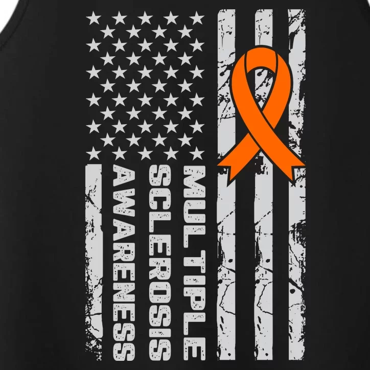 Multiple Sclerosis Awareness MS Performance Tank