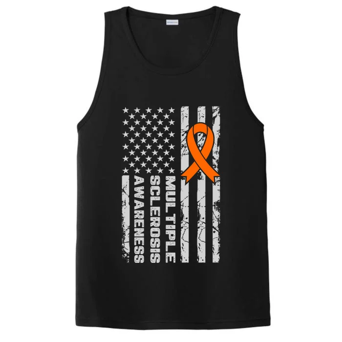 Multiple Sclerosis Awareness MS Performance Tank