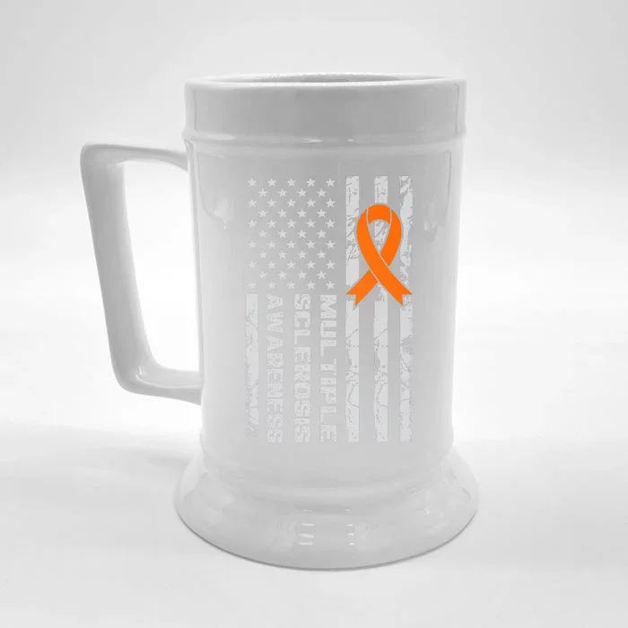 Multiple Sclerosis Awareness MS Front & Back Beer Stein