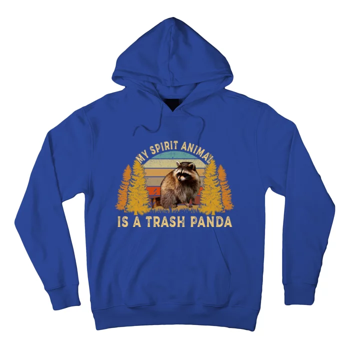 My Spirit Animal Is A Trash Panda Raccoon Vintage Gift Hoodie