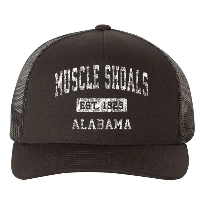 Muscle Shoals Alabama Al Vintage Established Sports Yupoong Adult 5-Panel Trucker Hat