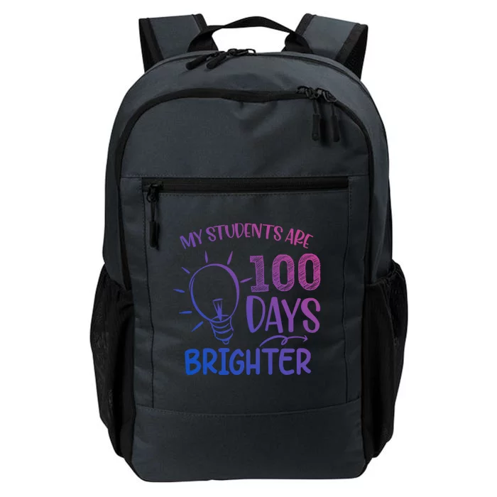 My Students Are 100 Days Brighter 100th Day School Teacher Great Gift Daily Commute Backpack