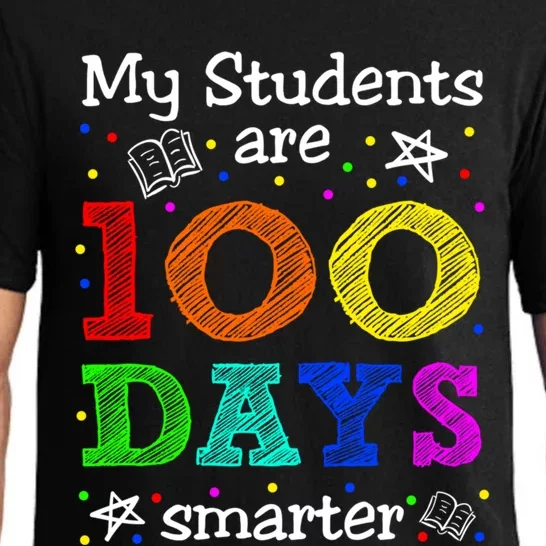 My Students Are 100 Days Smarter Funny Teacher Gift Pajama Set