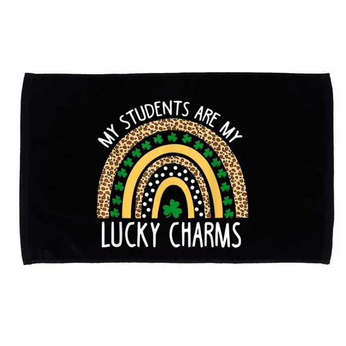 My Students Are My Lucky Charms Funny St Patricks Day Microfiber Hand Towel