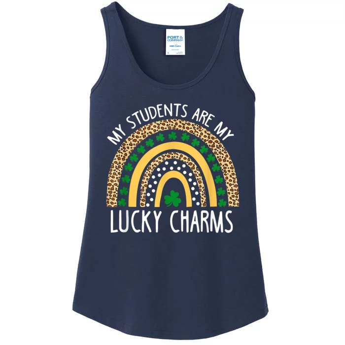 My Students Are My Lucky Charms Funny St Patricks Day Ladies Essential Tank