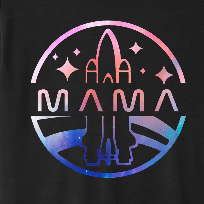 Mama Space Astronaut Rocket Birthday Party ChromaSoft Performance T-Shirt