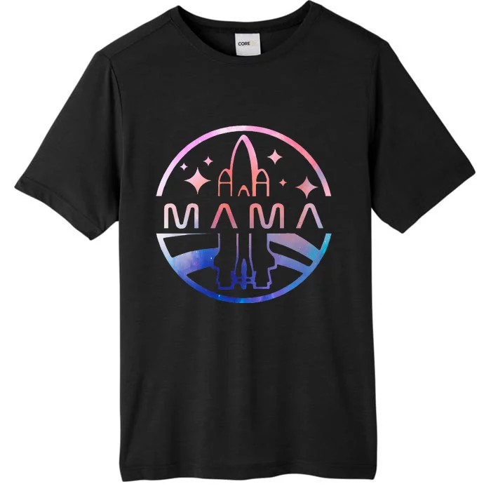 Mama Space Astronaut Rocket Birthday Party ChromaSoft Performance T-Shirt