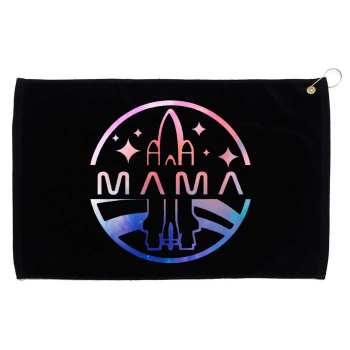 Mama Space Astronaut Rocket Birthday Party Grommeted Golf Towel