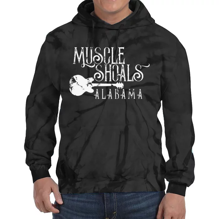 Muscle Shoals Alabama With Guitar Swampy Soul Music Fans Tie Dye Hoodie