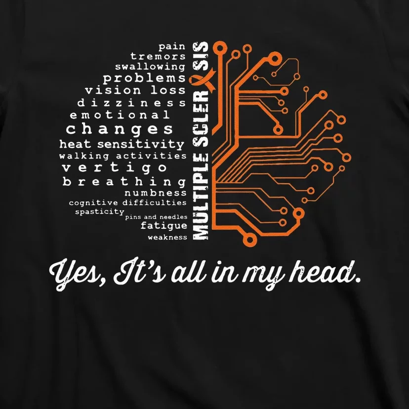 Multiple Sclerosis Awareness MS Head Warrior MS Support Idea T-Shirt