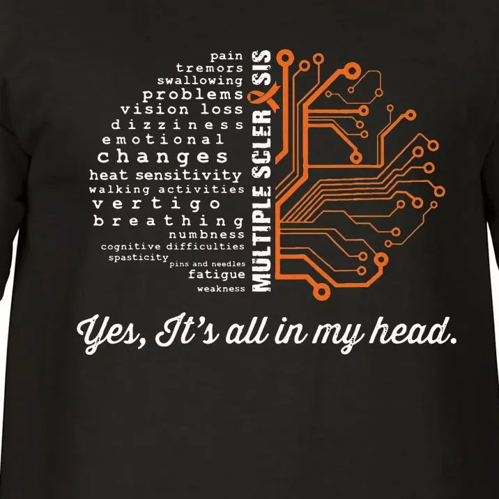 Multiple Sclerosis Awareness MS Head Warrior MS Support Idea Comfort Colors T-Shirt