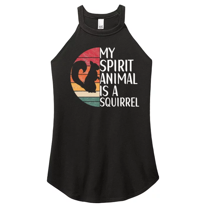 My Spirit Animal Is A Squirrel Squirrel Apparel Vintage Women’s Perfect Tri Rocker Tank