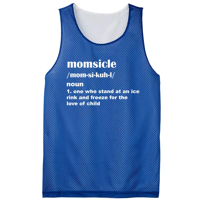 Momsicle Sits At Hockey Rink For Love Of Her Gift Mesh Reversible Basketball Jersey Tank